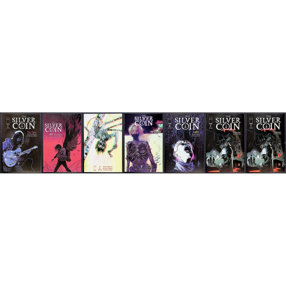 Silver‎ Coin #1–5 Lot + #1 Variant (2021, Image) – Horror Anthology Walsh
